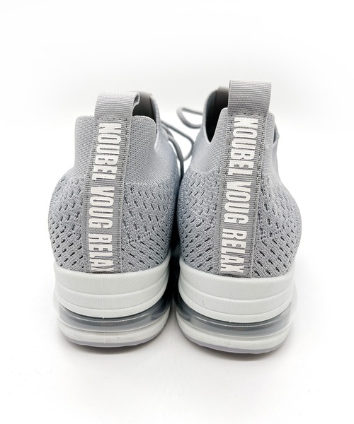 Noubel Voug Relax（ヌーベルヴォーグリラックス）の「美脚☆レースアップニットスニーカー（スニーカー・レディース・グレー/ブラック/ホワイト/ベージュ・S/3L/M/LL/L）」の13枚目の写真