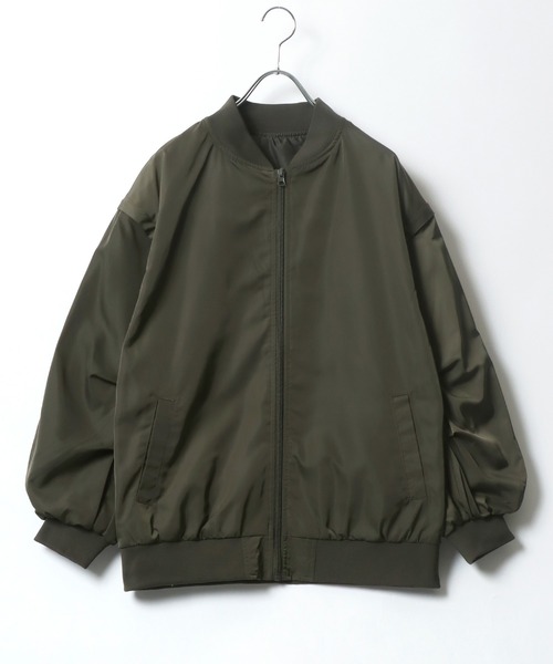 Salong hameu（サロン ハミュー）の「袖を取り外してベストにもなる2WAY マルチウェイMA-1ジャケットブルゾン/ミリタリー（MA-1・レディース・グレイッシュベージュ/カーキ/ブラック・M/L）」の18枚目の写真
