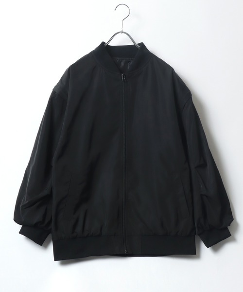 Salong hameu（サロン ハミュー）の「袖を取り外してベストにもなる2WAY マルチウェイMA-1ジャケットブルゾン/ミリタリー（MA-1・レディース・グレイッシュベージュ/カーキ/ブラック・M/L）」の10枚目の写真
