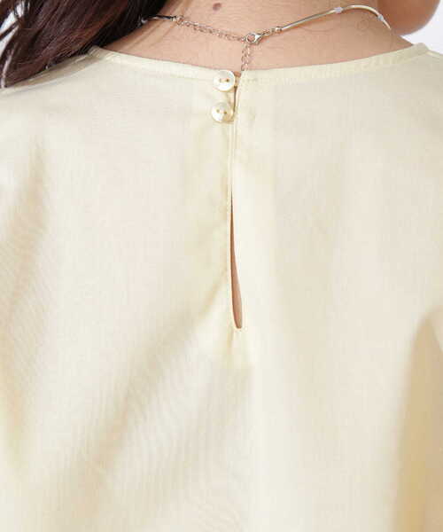 NATURAL BEAUTY BASIC（ナチュラルビューティーベーシック）の「ボリュームスリーブブラウス（シャツ/ブラウス・レディース・イエロー/ブルー/ベージュ・SMALL/MEDIUM）」の22枚目の写真