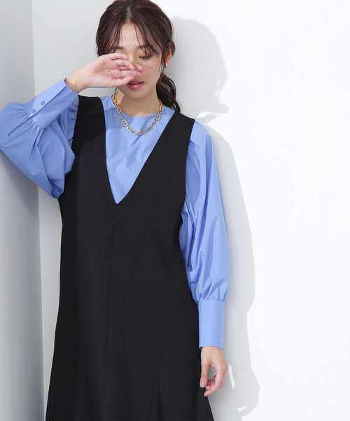 NATURAL BEAUTY BASIC（ナチュラルビューティーベーシック）の「ボリュームスリーブブラウス（シャツ/ブラウス・レディース・イエロー/ブルー/ベージュ・SMALL/MEDIUM）」の12枚目の写真