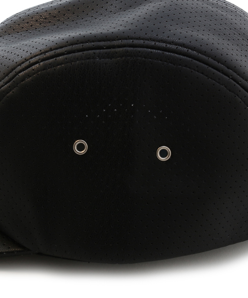 WHO'S WHO gallery（フーズフーギャラリー）の「【rinevuos】パンチングレザージェットキャップ（キャップ・レディース・ホワイト/ブラック・FREE）」の7枚目の写真