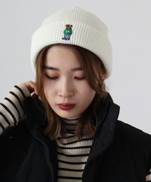 TESTIFY（テスティファイ）の「TESTIFY 防寒 クマの刺繍ニット帽 / OOTD Bear Watch（ニットキャップ/ビーニー）」
