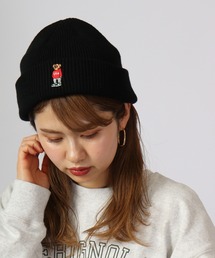 TESTIFY（テスティファイ）の「TESTIFY 防寒 クマの刺繍ニット帽 / OOTD Bear Watch（ニットキャップ/ビーニー）」