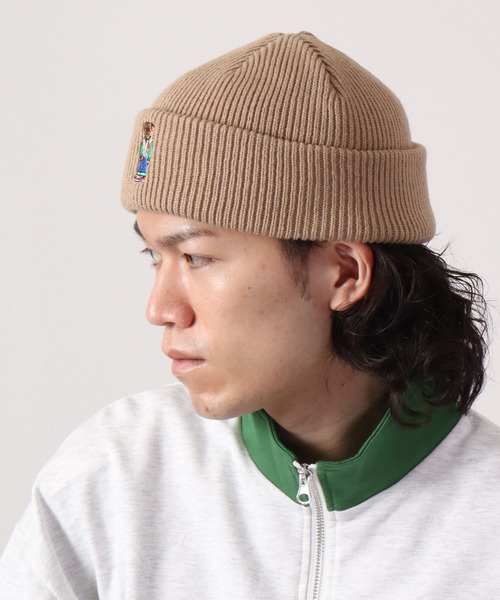 TESTIFY(テスティファイ)の「TESTIFY 防寒 クマの刺繍ニット帽 / OOTD Bear Watch(ニットキャップ/ビーニー・レディース・ブラック/ベージュ/グレー/グレー系その他/ネイビー/ホワイト・FREE)」の9枚目の写真