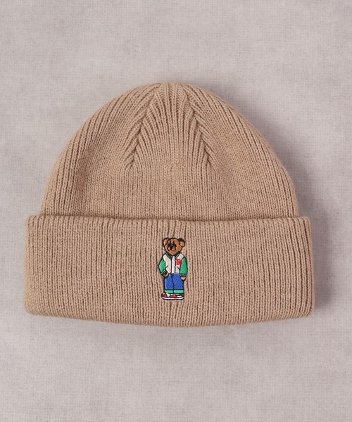 TESTIFY(テスティファイ)の「TESTIFY 防寒 クマの刺繍ニット帽 / OOTD Bear Watch(ニットキャップ/ビーニー・レディース・ブラック/ベージュ/グレー/グレー系その他/ネイビー/ホワイト・FREE)」の13枚目の写真