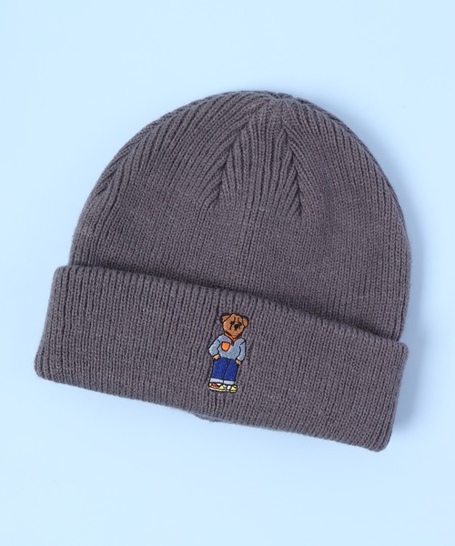 TESTIFY(テスティファイ)の「TESTIFY 防寒 クマの刺繍ニット帽 / OOTD Bear Watch(ニットキャップ/ビーニー・レディース・ブラック/ベージュ/グレー/グレー系その他/ネイビー/ホワイト・FREE)」の19枚目の写真