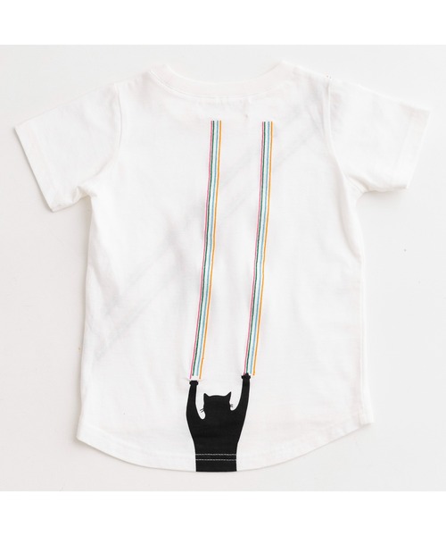 ami amie（アミアミ）の「ネコスクラッチ刺繍Ｔシャツ（Tシャツ/カットソー・キッズ・ホワイト/パープル・90cm/110cm/100cm/120cm/130cm）」の12枚目の写真