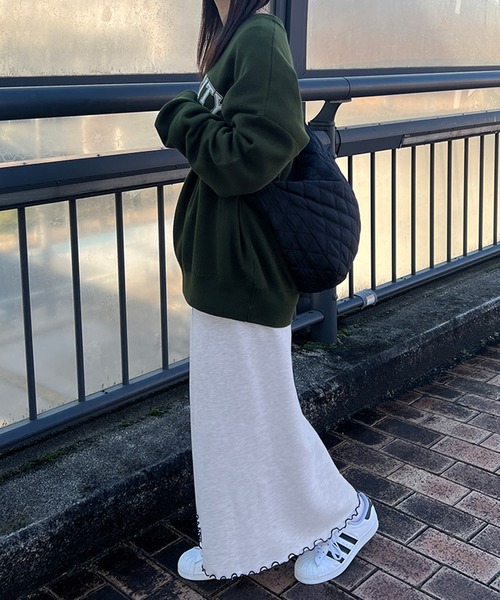 kutir（クティール）の「裏毛メロースウェットスカート（スカート・レディース・杢グレー/アイボリー/ブラック・LARGE/MEDIUM/SMALL）」の16枚目の写真