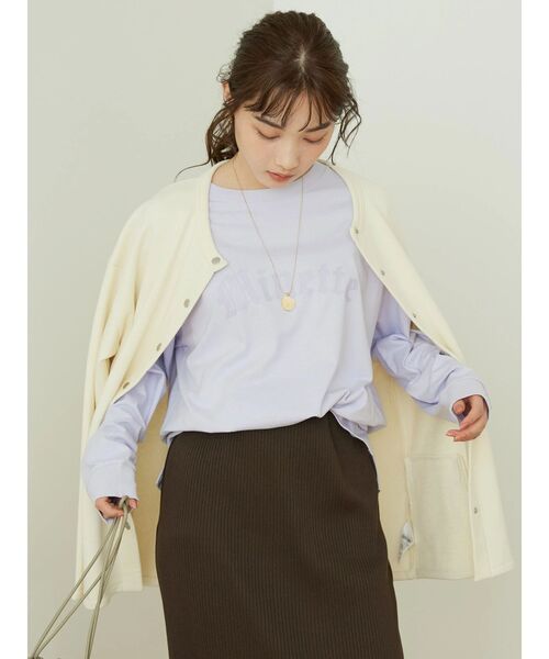 AMERICAN HOLIC(アメリカンホリック)の「パステルカラーロゴカットプルオーバー(Tシャツ/カットソー・レディース・イエロー/ラベンダー/オフホワイト・M/L)」の11枚目の写真