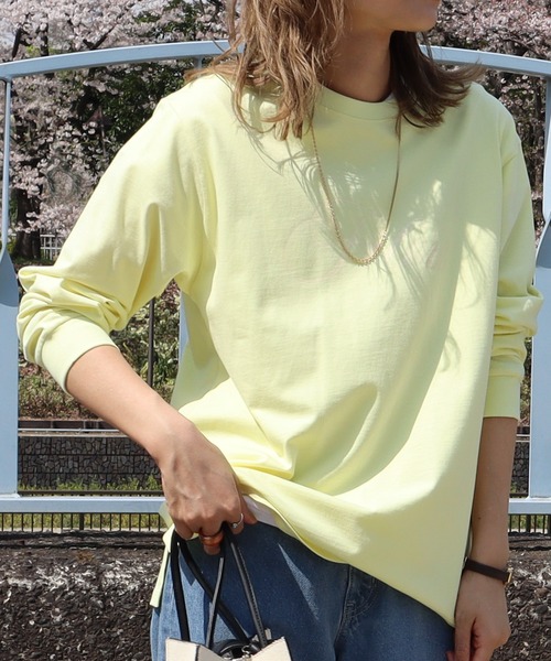 AMERICAN HOLIC(アメリカンホリック)の「パステルカラーロゴカットプルオーバー(Tシャツ/カットソー・レディース・イエロー/ラベンダー/オフホワイト・M/L)」の3枚目の写真
