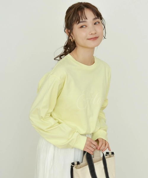 AMERICAN HOLIC(アメリカンホリック)の「パステルカラーロゴカットプルオーバー(Tシャツ/カットソー・レディース・イエロー/ラベンダー/オフホワイト・M/L)」の8枚目の写真