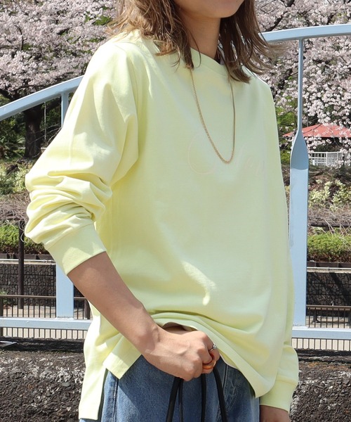 AMERICAN HOLIC(アメリカンホリック)の「パステルカラーロゴカットプルオーバー(Tシャツ/カットソー・レディース・イエロー/ラベンダー/オフホワイト・M/L)」の9枚目の写真