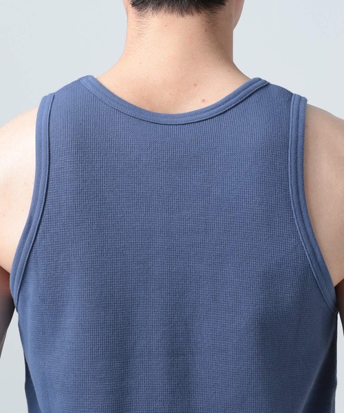BAYFLOW（ベイフロー）の「ワッフルタンクトップ（タンクトップ・メンズ・ブルー/グレー/オフホワイト/ライトグリーン/ライトブルー・SMALL/MEDIUM/LARGE）」の11枚目の写真