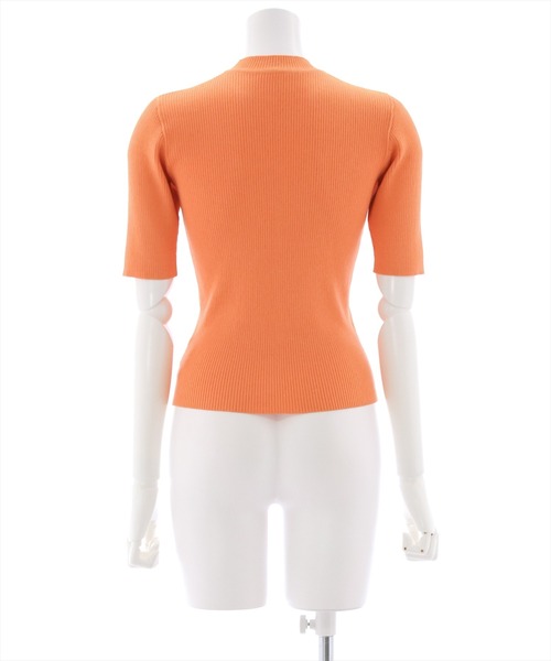 clear（クリア）の「×5分袖ハイネックニットトップス（ニット/セーター・レディース・イエロー/オレンジ/ピンク/オフホワイト/ブルー/イエロー系その他/グレイッシュベージュ/ブルー系その他2/ブラック・F）」の16枚目の写真