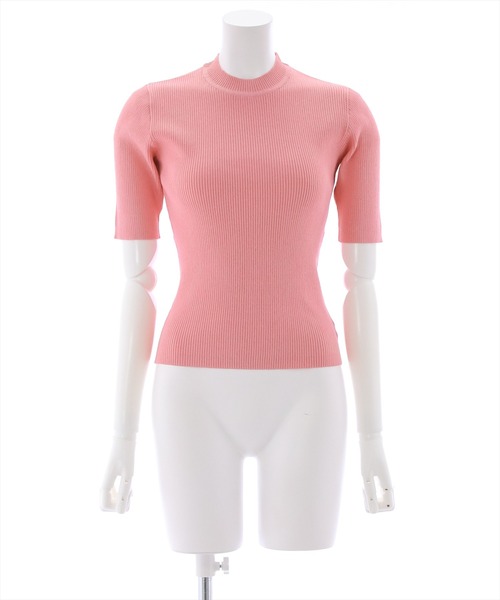 clear（クリア）の「×5分袖ハイネックニットトップス（ニット/セーター・レディース・イエロー/オレンジ/ピンク/オフホワイト/ブルー/イエロー系その他/グレイッシュベージュ/ブルー系その他2/ブラック・F）」の19枚目の写真