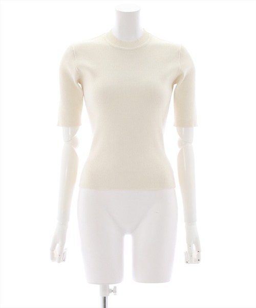 clear（クリア）の「×5分袖ハイネックニットトップス（ニット/セーター・レディース・イエロー/オレンジ/ピンク/オフホワイト/ブルー/イエロー系その他/グレイッシュベージュ/ブルー系その他2/ブラック・F）」の20枚目の写真