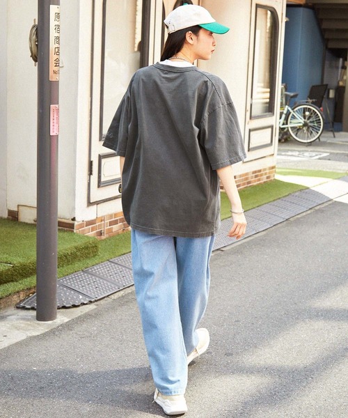 レザレクション ビッグロゴ ネームデザイン 半袖 モックネック XL RayBlockカノコ半袖モックネックシャツ (WOMENS) | 新作＿