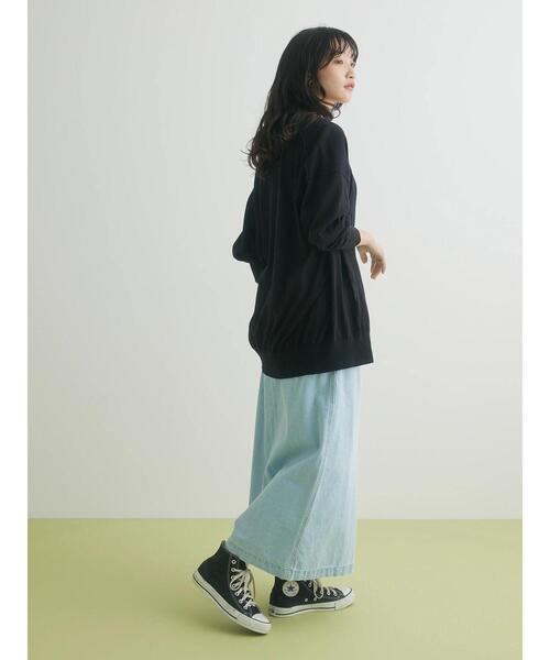 CRAFT STANDARD BOUTIQUE(クラフトスタンダードブティック)の「強撚綿ニットカーディガン ◆(カーディガン/ボレロ・レディース・グリーン/オレンジ/ブラック・FREE)」の17枚目の写真