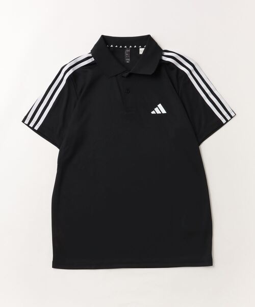 adidas(アディダス)の「アディダス adidas M TR-ES ピケ 3S ポロシャツ(ポロシャツ・メンズ・ホワイト/ブラック・L/M/S/3L/LL)」の1枚目の写真