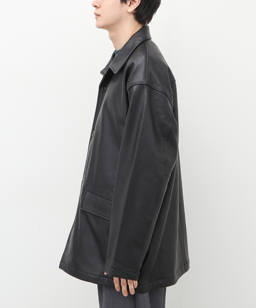 Schott LOOSE FIT LEATHER JACKET M ブラック Schott / ショット】LOOSE FIT LEATHER JKT（その他アウター