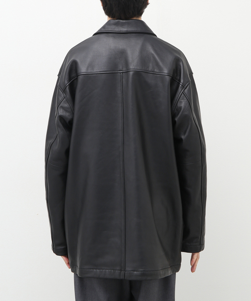 Schott LOOSE FIT LEATHER JKTカーコート羊革Msize Schott LOOSE FIT LEATHER JKTカーコート羊革Msize Schott 別注