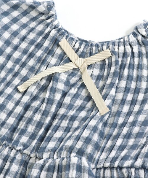 apres les cours（アプレレクール）の「【一部WEB限定カラー】GIRLS うしろリボンガーゼパジャマ（ルームウェア/パジャマ・キッズ・ベージュ/イエロー/ブルー・100/90/110/120/130/80）」の22枚目の写真