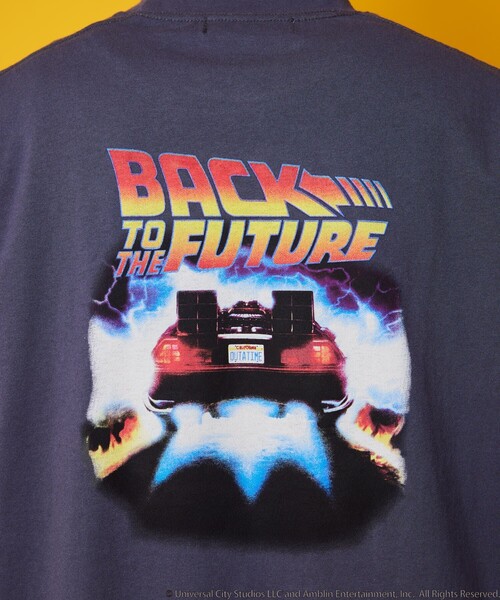 PUBLUX(パブリュクス)の「BACK TO THE FUTURE/バックトゥザフューチャー BACK TO THE FUTURE/バック・トゥ・ザ・フューチャー 別注 ビッグシルエット バックプリント Tシャツ【限定展開】(Tシャツ/カットソー・メンズ・サックスブルー/ブラック/ホワイト・LARGE/MEDIUM/SMALL)」の8枚目の写真