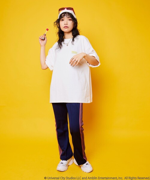 PUBLUX(パブリュクス)の「BACK TO THE FUTURE/バックトゥザフューチャー BACK TO THE FUTURE/バック・トゥ・ザ・フューチャー 別注 ビッグシルエット バックプリント Tシャツ【限定展開】(Tシャツ/カットソー・メンズ・サックスブルー/ブラック/ホワイト・LARGE/MEDIUM/SMALL)」の11枚目の写真
