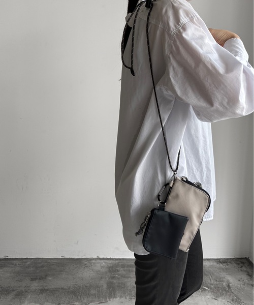 SPRUCE（スプルース）の「EM : SPRUCE　 ポーチセットショルダー　旅行バッグ（ショルダーバッグ・レディース・パープル/イエロー/ブラック/ライトグレー・FREE）」の6枚目の写真