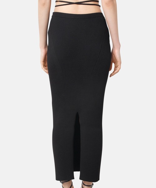 LE CIEL BLEU(ルシェルブルー)の「パールストラップニットスカート / Pearl Strap Knit Skirt(スカート・レディース・グレー/ブラック・36)」の12枚目の写真
