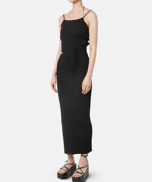 LE CIEL BLEU(ルシェルブルー)の「パールストラップニットスカート / Pearl Strap Knit Skirt(スカート・レディース・グレー/ブラック・36)」の10枚目の写真