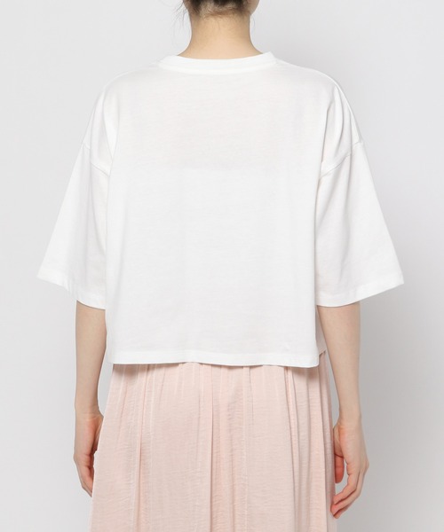 mysty woman（ミスティウーマン）の「フラワーフォトショートT　904295（Tシャツ/カットソー・レディース・ホワイト系その他/ホワイト系その他3/ホワイト系その他2・FREE）」の18枚目の写真