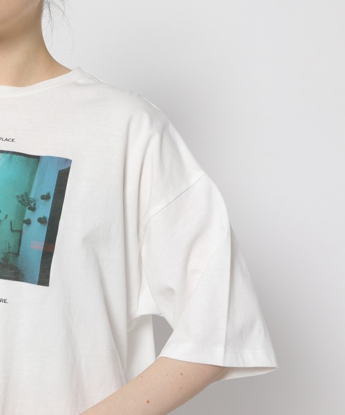 mysty woman（ミスティウーマン）の「フラワーフォトショートT　904295（Tシャツ/カットソー・レディース・ホワイト系その他/ホワイト系その他3/ホワイト系その他2・FREE）」の21枚目の写真