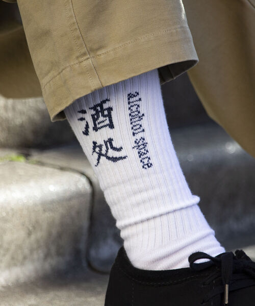 GLOSTER（グロスター）の「【GLOSTER/グロスター】＼待望の第2弾／カルチャーソックス ラインソックス（ソックス/靴下・メンズ・ブルー/レッド系その他2/レッド系その他/ブラック/ネイビー・FREE）」の3枚目の写真