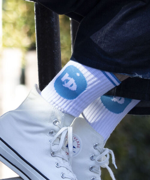 GLOSTER（グロスター）の「【GLOSTER/グロスター】＼待望の第2弾／カルチャーソックス ラインソックス（ソックス/靴下・メンズ・ブルー/レッド系その他2/レッド系その他/ブラック/ネイビー・FREE）」の4枚目の写真