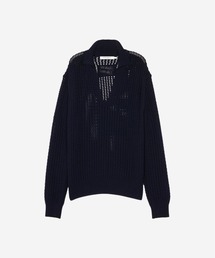Maison Kitsune（メゾンキツネ）の「TEXTURISED POLO JUMER（ニット/セーター）」