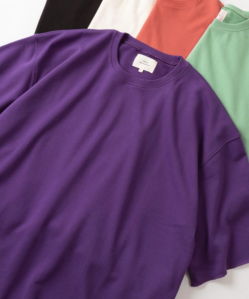 make a ray!(メイク ア レイ!)の「カットオフデザイン 裏毛素材 ビッグシルエット半袖Tシャツ/オーバーサイズ/全10色展開(Tシャツ/カットソー・メンズ・ブラック/アイボリー/マスタード/パープル/ミント/グレー/オレンジ/スモークピンク/ロイヤルブルー/グリーン・M/XL/L)」の8枚目の写真