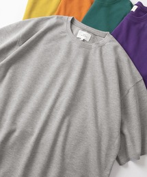 カットオフデザイン 裏毛素材 ビッグシルエット半袖Tシャツ/オーバーサイズ/全10色展開