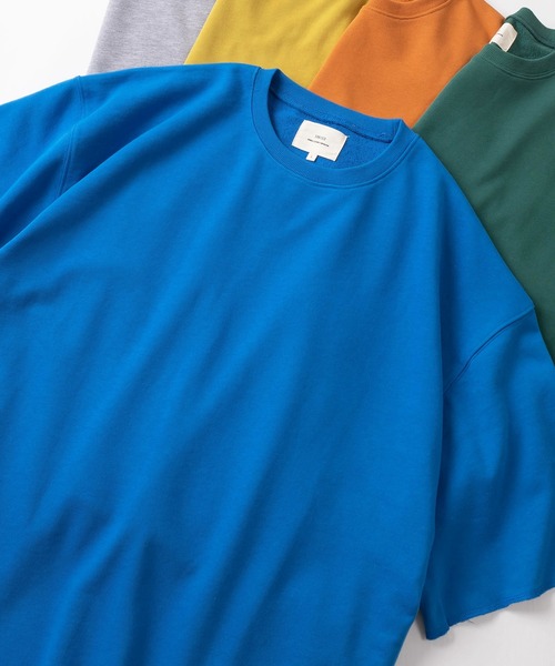 make a ray!(メイク ア レイ!)の「カットオフデザイン 裏毛素材 ビッグシルエット半袖Tシャツ/オーバーサイズ/全10色展開(Tシャツ/カットソー・メンズ・ブラック/アイボリー/マスタード/パープル/ミント/グレー/オレンジ/スモークピンク/ロイヤルブルー/グリーン・M/XL/L)」の7枚目の写真