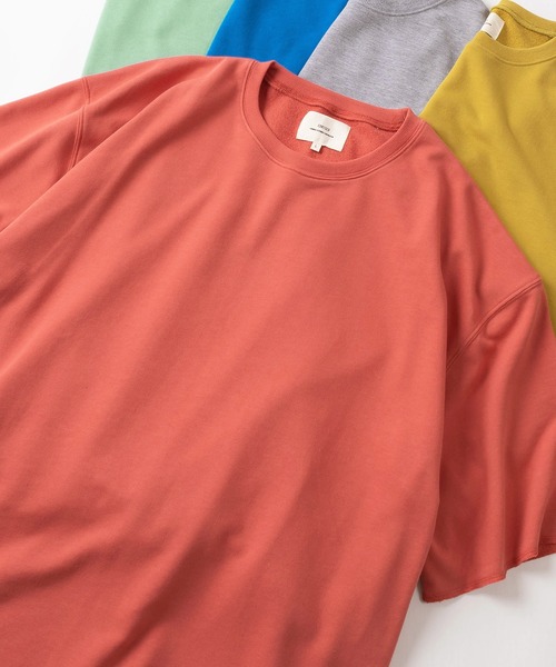 make a ray!(メイク ア レイ!)の「カットオフデザイン 裏毛素材 ビッグシルエット半袖Tシャツ/オーバーサイズ/全10色展開(Tシャツ/カットソー・メンズ・ブラック/アイボリー/マスタード/パープル/ミント/グレー/オレンジ/スモークピンク/ロイヤルブルー/グリーン・M/XL/L)」の10枚目の写真