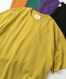 カットオフデザイン 裏毛素材 ビッグシルエット半袖Tシャツ/オーバーサイズ/全10色展開