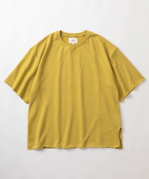 make a ray!(メイク ア レイ!)の「カットオフデザイン 裏毛素材 ビッグシルエット半袖Tシャツ/オーバーサイズ/全10色展開(Tシャツ/カットソー・メンズ・ブラック/アイボリー/マスタード/パープル/ミント/グレー/オレンジ/スモークピンク/ロイヤルブルー/グリーン・M/XL/L)」の11枚目の写真