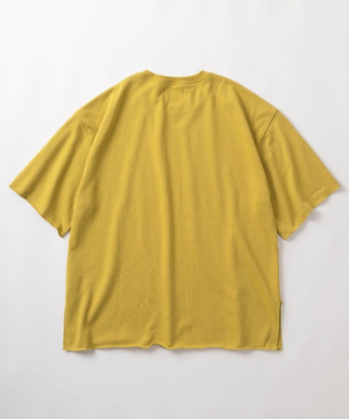 make a ray!(メイク ア レイ!)の「カットオフデザイン 裏毛素材 ビッグシルエット半袖Tシャツ/オーバーサイズ/全10色展開(Tシャツ/カットソー・メンズ・ブラック/アイボリー/マスタード/パープル/ミント/グレー/オレンジ/スモークピンク/ロイヤルブルー/グリーン・M/XL/L)」の12枚目の写真