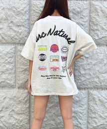 ワッペンプリント半袖Tシャツ