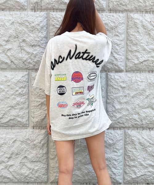 GLAMOROUS JANE(グラマラスジェーン)の「ワッペンプリント半袖Tシャツ(Tシャツ/カットソー・レディース・ミント/ブラック/オフホワイト/杢グレー・FREE)」の16枚目の写真