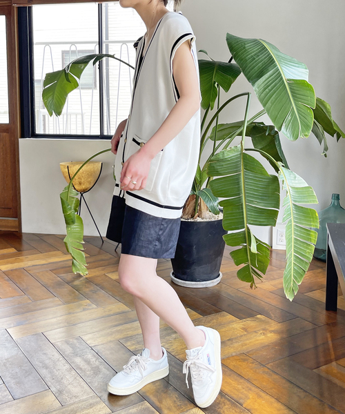 ラインニットベスト　Spick & Span Spick & Span（スピックアンドスパン）の「ラインニットベスト