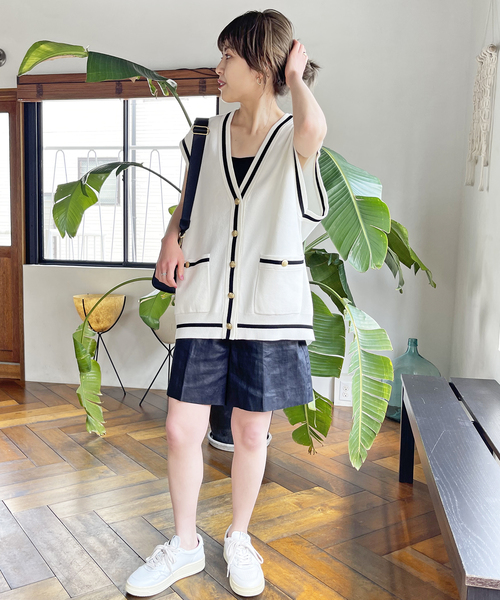 ラインニットベスト　Spick & Span Spick & Span（スピックアンドスパン）の「ラインニットベスト