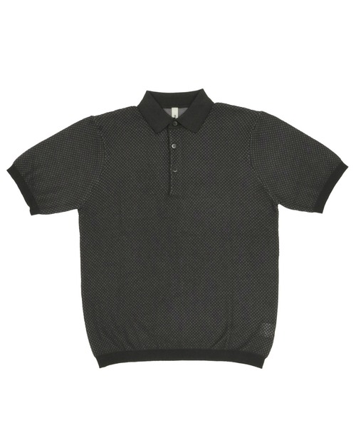 Pitta Re:)（ピッタリ）の「ニットポロ レギュラー 半袖ポロシャツ（ポロシャツ・メンズ・チャコールグレー/ネイビー/レッド・S/M/L/LL）」の2枚目の写真