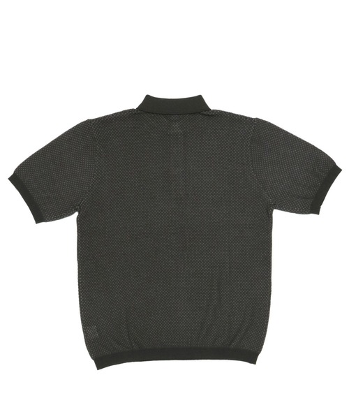 Pitta Re:)（ピッタリ）の「ニットポロ レギュラー 半袖ポロシャツ（ポロシャツ・メンズ・チャコールグレー/ネイビー/レッド・S/M/L/LL）」の4枚目の写真